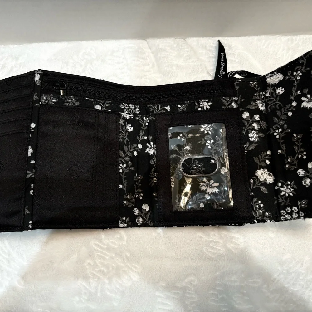 Vera Bradley Black and White Bandana Wallet - Picture 6 of 13